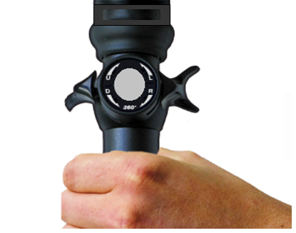 Tactile feedback lets you feel where the tip is!