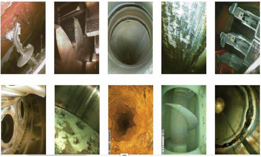 Borescopes For Aviation. Actual photos of various application types.